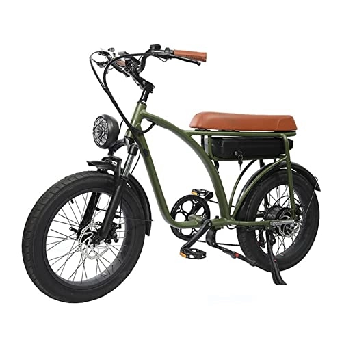 Electric Bike : 750W Electric Bike 20" Electric Bicycles Removable 48V 12.5AH Lithium Battery Ebike with Suspension Fork Aluminium Frame 7 Speed Mountain 15.5 Mph E-Bike for Adults (Color : 48V 12.5Ah 750W)