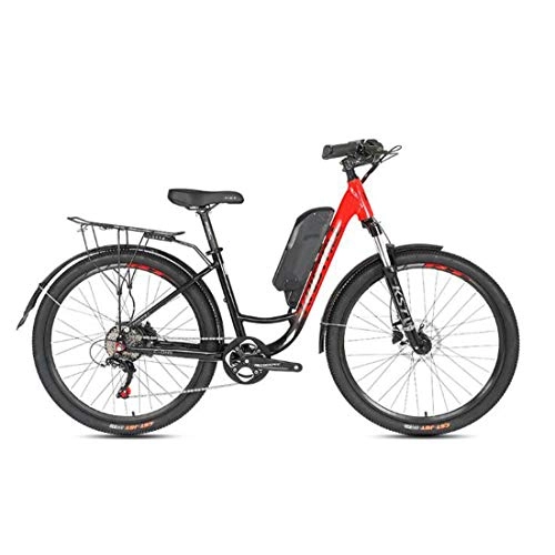 Electric Bike : Adult 26 Inch Electric Mountain Bike, Lithium Battery LCD Display Commuter Bicycle, Aluminum Alloy Frame Variable Speed City E-Bikes, A, 26Inch