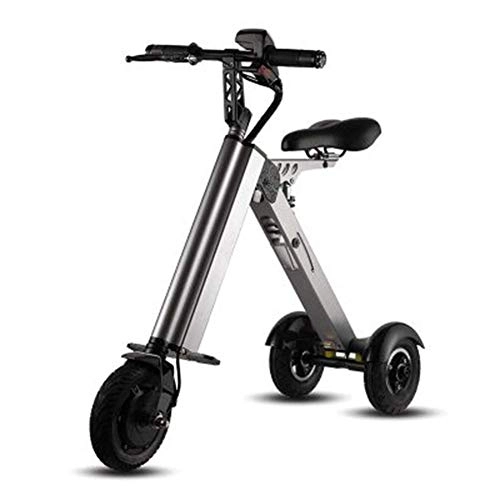 Electric Bike : Adult Electric Bicycle / Folding Portable 250W 36V Lithium Battery Small Electric Tricycle Ergonomic Design Dual Shock Ab. JIAJIAFUDR