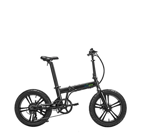 Electric Bike : Adult Foldable Mountain Electric Bike, With LCD display Aluminum Alloy 7 Speed Electric Bicycle, 20 Inch Magnesium Alloy Wheels, A