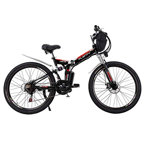 Electric Bike : BAIYIQW Electric Bike Snow Bike (26in) 350W high-speed motor / weight 19kg, load-bearing 140kg / 48VA lithium battery / 3 riding modes, A, 48V / 15AH / 720Wh / 110km