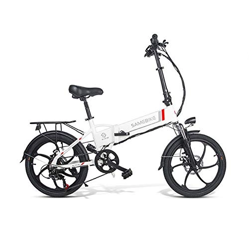 Electric Bike : BFORS Electric Bike Mountain Bike Folding Bicycle 20 Inches with 48V 10, 4Ah Lithium Battery, 350 W Motor 25 Km / H, 7-Speed Anti-Theft Alarm Smartphone Holder Electric MTB