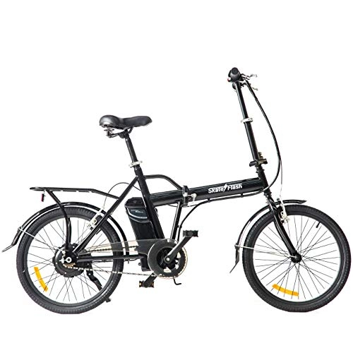 Electric Bike : BICICLETA ELECTRICA 20 SKATEFLASH COLOR NEGRO