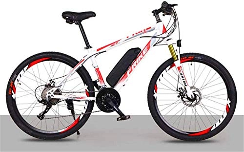 Electric Bike : Bike, 26" All Terrain Shockproof Ebike, Electric Mountain Bike 250W Off-Road Bicycle for Adults, with 36V 10Ah Removable Lithium-Ion Battery bike, for Men And Women (Color : Blue) ( Color : White )