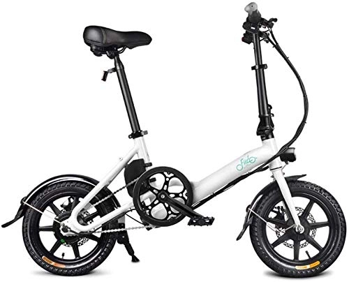 Electric Bike : Bikes, Fast Electric Bikes for Adults Folding Bicycle Double Disc Brake Portable for Cycling, Folding Electric Bike with Pedals, 7.8AH Lithium Ion Battery; Electric Bike with 14 inch Wheels and 250W