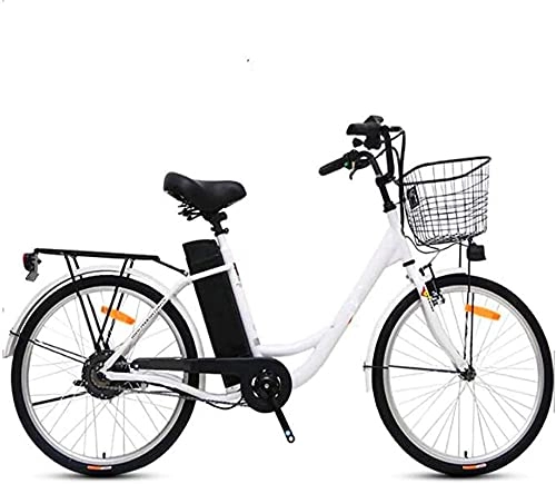 Electric Bike : CASTOR Electric Bike 24 inch Adult Electric Bikes Bicycle, Portable Removable lithium battery 3 working modes Sports Outdoor Cycling, Gray