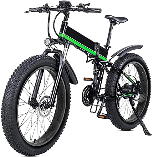 Electric Bike : CASTOR Electric Bike 26 Electric Folding Mountain Bike with Removable 48v 12ah Lithiumion Battery 1000w Motor Electric Bike Ebike with LCD Display and Removable Lithium Battery