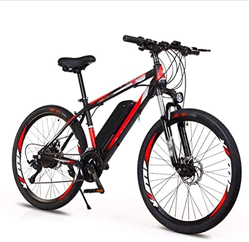 Electric Bike : CASTOR Electric Bike 26 inch Electric Bikes Bicycle, 36V10A Bikes Double Disc Brake LED adaptive headlights Outdoor Cycling Travel