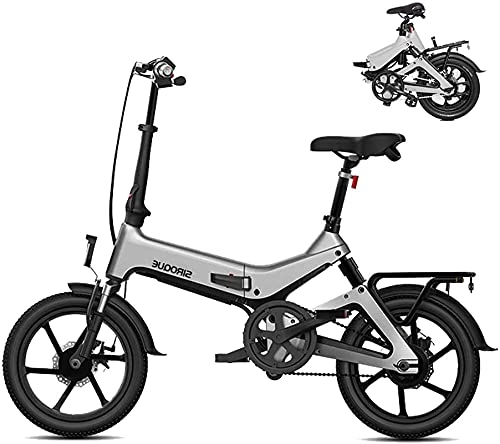 Electric Bike : CASTOR Electric Bike Adult Folding Electric Bikes Comfort Bicycles Hybrid Recumbent / Road Bikes 16 Inch, 7.8Ah Lithium Battery, Aluminium Alloy, Disc Brake