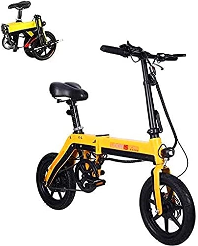 Electric Bike : CASTOR Electric Bike Bikes, Adults Folding Electric Bike, 36V Ebike with 10.0Ah Lithium Battery, City Bicycle Max Speed 25 km / h, Disc Brake