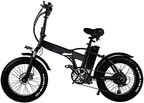 Electric Bike : CASTOR Electric Bike Bikes, Electric Bicycle Compact Folding Lithium Battery Bicycle Riding Fitness Commuting Transportation Dual Disc Brake