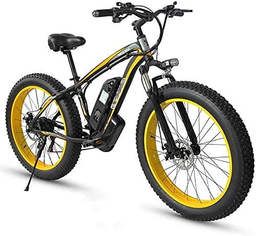 Electric Bike : CASTOR Electric Bike Electric Bike for Adults, bike Bicycle Commute with 350W Motor, 26 Inch 48V EBike, City Bicycle, Men Dual Disc Brake Mountain Bike