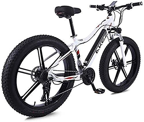 Electric Bike : CASTOR Electric Bike Electric Mountain Bike 26 Inches 350W 36V 10Ah Folding Fat Tire Snow Bike 27 Speed EBike Pedal Assist Disc Brakes And Three Working Modes for Adult