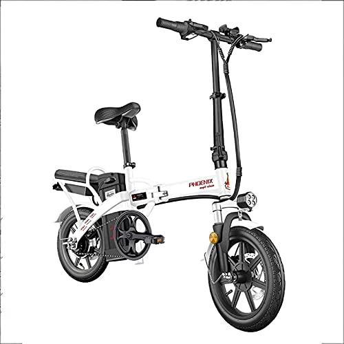 Electric Bike : CASTOR Electric Bike Fast Electric Bikes for Adults 14inch Electric Bicycle Folding Electric Bike for Adults With City Bicycle Max Speed 25 Km / h