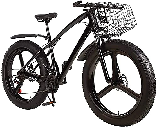 Electric Bike : CASTOR Electric Bike Fat Tire Men Mountain Bike, 3 Spoke 26 in Double Disc Brake Bicycle Bike for Adult Teens