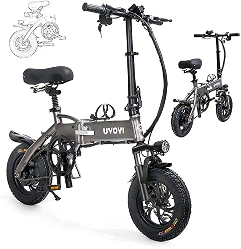 Electric Bike : CASTOR Electric Bike Folding EBike Electric Bike 250W Aluminum Electric Bicycle, Adjustable Lightweight Magnesium Alloy Frame Folding Variable Speed EBike with LCD Screen, for Adults And Teens