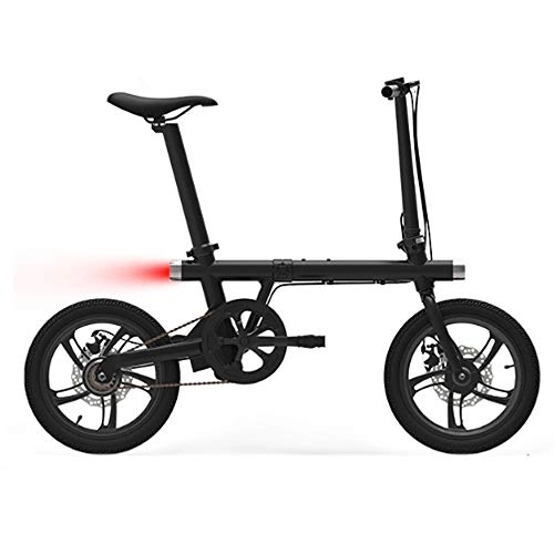 Electric Bike : CBA BING Outdoor Electric Adult Folding Travel Electricr Bicycle, Removable Large Capacity saddle tube Lithium-Ion Battery, Folding Portable eBike For Commuting and Leisure, Black