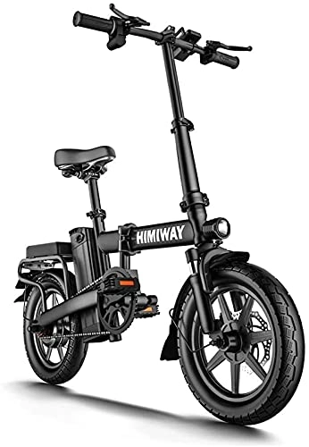 Electric Bike : CCLLA Electric Bike Folding Electric Bicycle for Adult, with Removable Large Capacity Lithium-Ion Battery LCD Screen (48V 250W 8Ah)