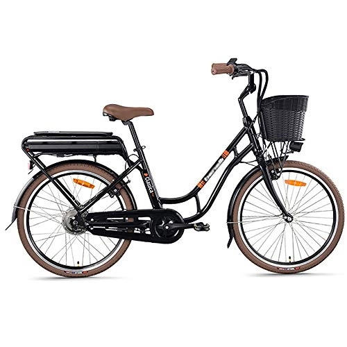 Electric Bike : COKECO Scooters Electric Bikes With Child Seat, 24 Inch Electric Bicycle Adult 48V7.5Ah Lithium Battery Assisted Bicycle 350W Motor Transport Men And Women New National Standard Elderly