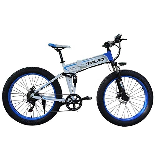 Electric Bike : CXY-JOEL 26 inch 2020 Most Popular Electric Bicycle Fat Tire 48V Electric Bicycle Foldable Fat Tire Electric Bicycle Suitable for Men and Women, Cycling and Hiking, 36V10Ah350W