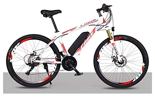 Electric Bike : CYSHAKE Home 27-speed electric bike 36V 250W mountain biking, off-road scooter Vari-speed and charging function for mobile phones, LCD Smart Display With mudguard