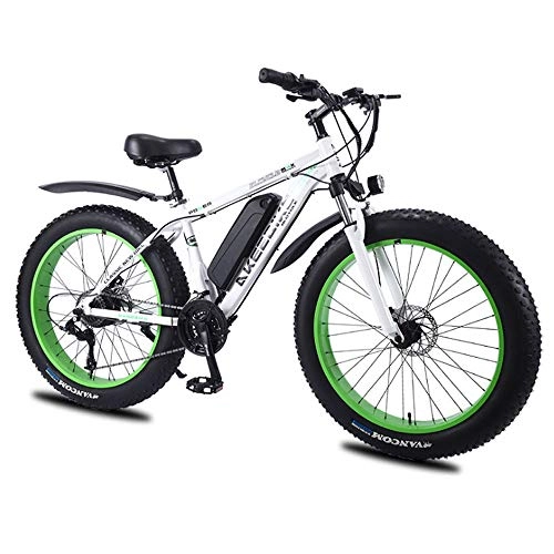 Electric Bike : DDFGG 26" / 4" electric bicycle with big tires, 10Ah large capacity battery, 36V350W high speed motor, comfortable seat, high configuration electric bicycle