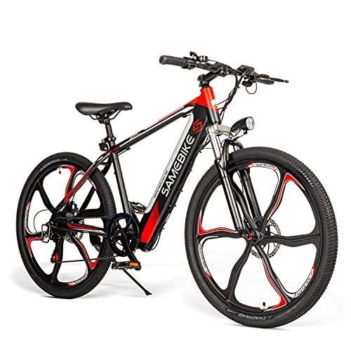 Electric Bike : DDFGG Electric Mountain Bike, 26 Inch Mountain Bike For Adults 350W 48V 8AH, Electric Bikes Men Women I Shimano 7 Speed Shift(Color:black 1)