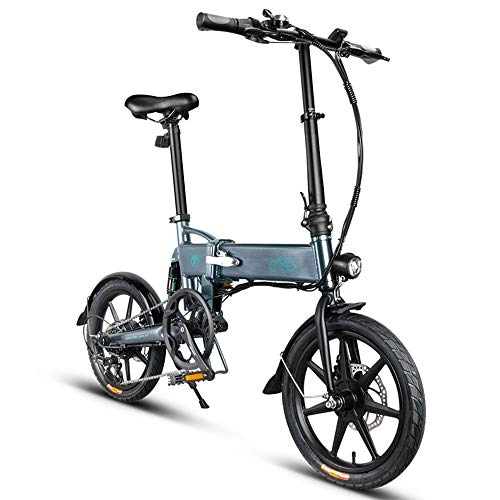 Electric Bike : DDZIX Foldable Electric Bike With Front LED Light, Bike Pedals, 250W 7.8Ah 30-60km Mileage Folding Electric Bicycle, 3 Work Modes, Black, 6speed