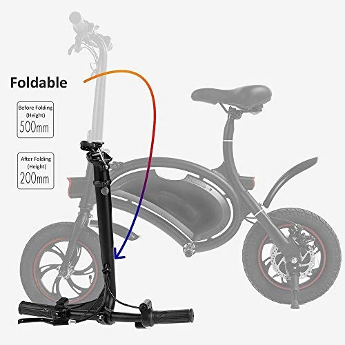 Electric Bike : Diand Outdoor Sports Equipment / Leisure Toys Folding Electric Bicycle Scooter 350W 36V E-Bike, with 40 Mile Range Motorized Bike Collapsible Frame, App Speed Setting