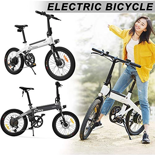 Electric Bike : Dušial Foldable Electric Bicycle Electric Bike Folding Bicycle, Folding Bike with Pedals Electric Bike with 250W Motor 25KM / H Portable for Cycling Suitable for Outdoor Casual Travel