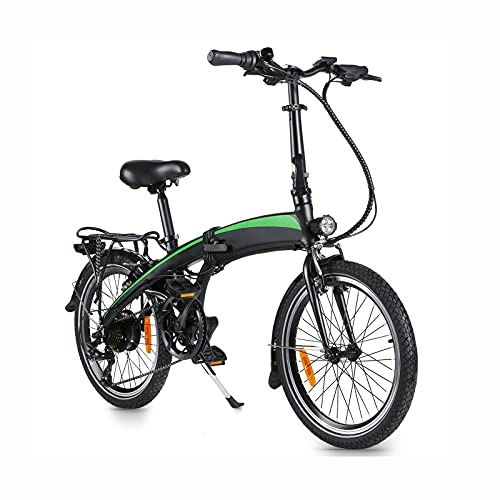 Electric Bike : E-Bike, 20 Inch Mountain Wheels Folding Frame 7.5Ah Electric Pedal Bike Li-Battery, Max Speed 25km / h, Black