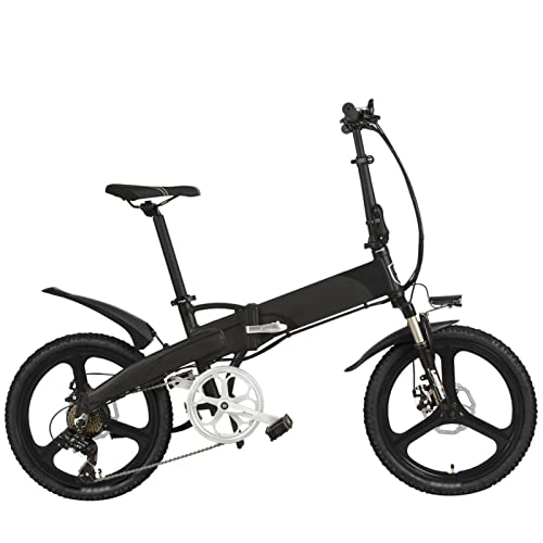 Electric Bike : ebike Folding Electric Bikes for Adults 20 Inch Electric Bicycle 400W Powerful Motor, 48V 14.5Ah Hidden Battery, Lcd Display With 5 Level Assist (Color : Grey 10.4Ah)