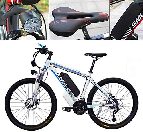 Electric Bike : Ebikes 26''E-Bike Electric Mountain Bycicle for Adults Outdoor Travel 350W Motor 21 Speed 13AH 36V Li-Battery ZDWN