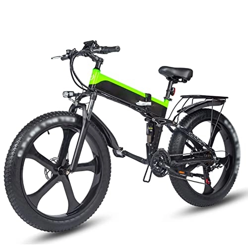 Electric Bike : Electric Bicycle 1000W Electric Beach Bike 4.0 Fat Tire Electric Bicycle 48V Mens Mountain Bike Snow Bike 26 inch Bicycle (Color : F)