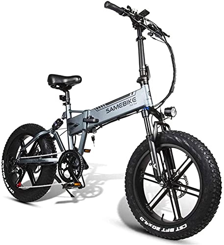 Electric Bike : Electric Bicycle, Foldable Light Mountain Bike 500W Motor 48V10Ah Lithium Battery, 30-50Km Endurance, Adjustable Seat, Large Load-Bearing Outdoor Riding
