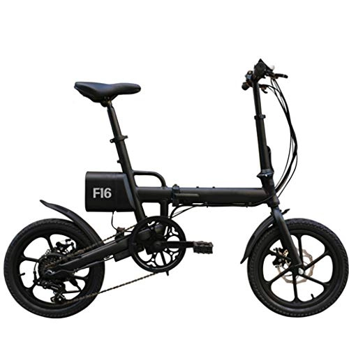 Electric Bike : electric bicycle Folding electric car 16 inch variable speed folding lithium electric car adult folding