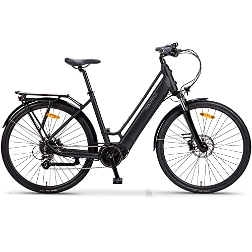 Electric Bike : Electric Bicycle for Adults E-Bike Electric Mountain Bikes Powerful Bicycle with Shimano 8 Speed Gear System Aluminum Alloy 6061 Frame 36V / 13AH Removable Battery Hydraulic Disc Brake (FOR FEMALE)