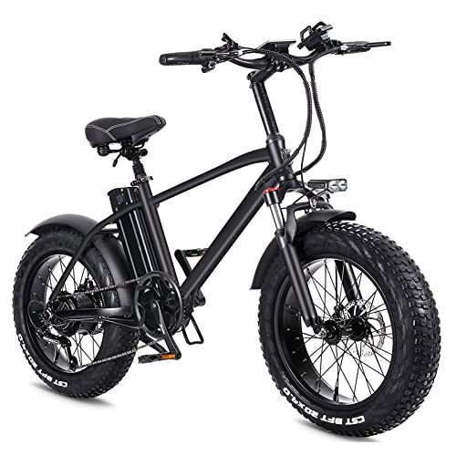 Electric Bike : Electric bike 20" Electric Mountain Bike for Adults 750W Motor with 48V 15Ah Lithium Battery 18.6 MPH Beach Mountain E-Bike for Adults Professional 7 Speed Gears