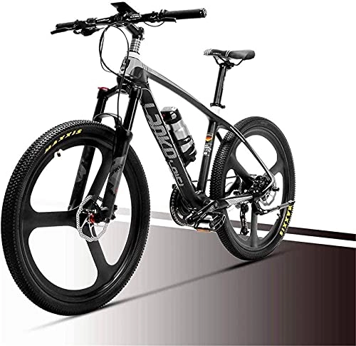 Electric Bike : Electric Bike Bikes, 36V 6.8AH Electric Mountain Bike City Commute Road Cycling Bicycle Carbon Fiber SuperLight 18kg No Electric Bike with Hydraulic Brake