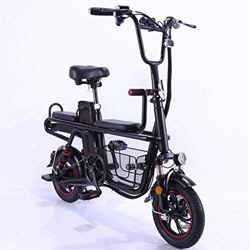 Electric Bike : Electric Bike Electric Mountain Bike 12" Electric Bike Adult Foldable Electric Mountain Bike with Removable 48v / / 10ah Lithium-ion Battery 240w 24km / h 3 Modes to Choose Beach Snow Bicycle Suitable for