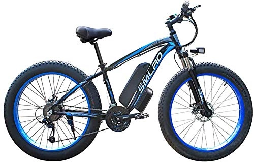 Electric Bike : Electric Bike Electric Mountain Bike 26 inch Electric Mountain Bikes, 48V 1000W Bikes 21 speed Adult Bicycle 4.0 fat tires Sports Outdoor Cycling for the jungle trails, the snow, the beach, the hi