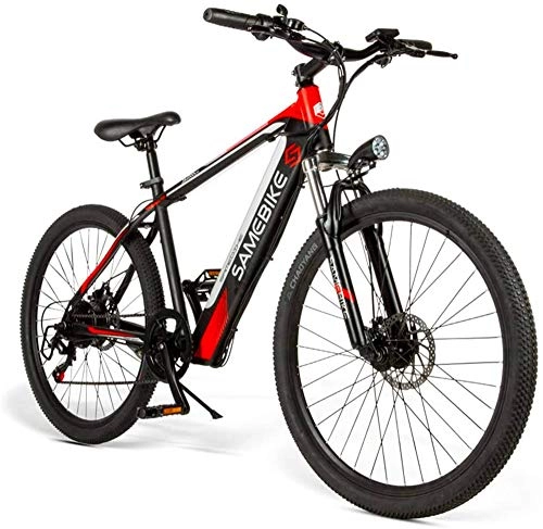 Electric Bike : Electric Bike Electric Mountain Bike Adult 26-Inch Electric Mountain Bike, E-MTB Magnesium Alloy 400W 48V Removable Lithium-Ion Battery All-Terrain 27-Speed Male and Female Bicycle for the jungle trai