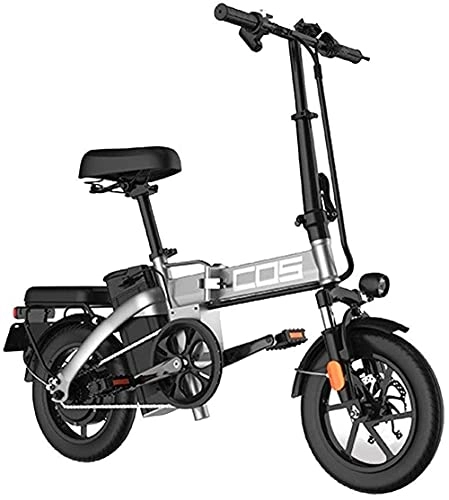 Electric Bike : Electric Bike Electric Mountain Bike Adults Electric Bicycle Ebikes Folding Ebike Lightweight 350W 48V 18.8Ah With 14inch Tire & LCD Screen With Mudguard for the jungle trails, the snow, the beach, th