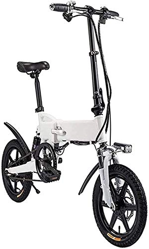 Electric Bike : Electric Bike Electric Mountain Bike Electric Bicycle 14 Inch Aluminum Electric Bicycle with Pedal for Adults And Teens, 16" Electric Bike with 36V / 5.2AH Lithium-Ion Battery, Maximum Load 120Kg Lithiu