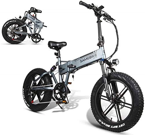 Electric Bike : Electric Bike Electric Mountain Bike Electric Bicycle 20-Inch Folding Electric Mountain Bike 500W Motor 48V 10AH Lithium Battery, Top Speed: 35Km / H, Pure Electric Battery Life 35-45Km for the jungle t