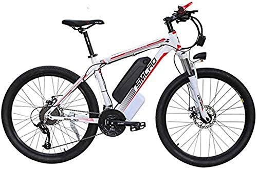 Electric Bike : Electric Bike Electric Mountain Bike Electric Mountain Bike for Adults with 36V 13AH Lithium-Ion Battery E-Bike with LED Headlights 21 Speed 26'' Tire for the jungle trails, the snow, the beach, the h