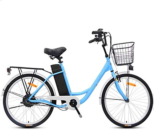 Electric Bike : Electric Bike Electric Mountain Bike Electric Snow Bike, 24 inch Electric Bikes Bicycle, 36V250W Adult Bikes Sports Outdoor Cycling Lithium Battery Beach Cruiser for Adults Mountain Ebike Throttle & Pe