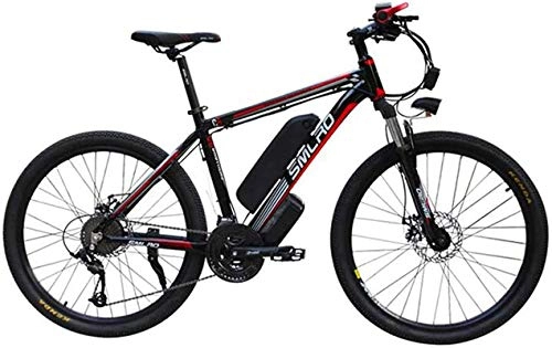 Electric Bike : Electric Bike Electric Mountain Bike Electric Snow Bike, 26'' E-Bike 350W Electric Mountain Bike with 48V 10AH Removable Lithium-Ion Battery 32Km / H Max-Speed 3 Working Modes 21-Level Shift Assisted Li