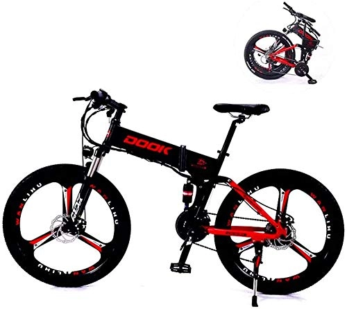 Electric Bike : Electric Bike Electric Mountain Bike Electric Snow Bike, 26" Electric Bike City Commute Bike with Removable 8AH Battery, 5 Speed Gear Electric Bicycle for Adult Lithium Battery Beach Cruiser for Adult