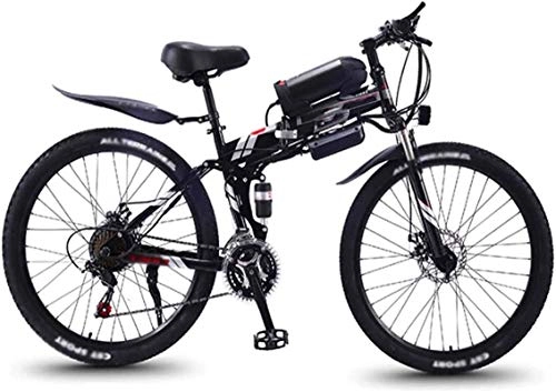 Electric Bike : Electric Bike Electric Mountain Bike Electric Snow Bike, 26 inch Folding Electric Bikes, 36V13Ah 350W Mountain snow Bikes Bicycle Sports Outdoor Lithium Battery Beach Cruiser for Adults (Color : Gray)